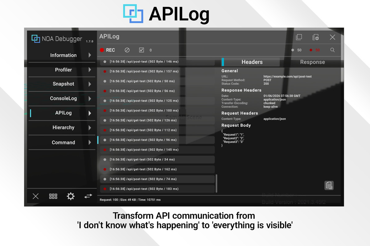 NOA Debugger for Unity