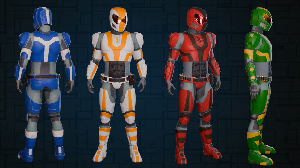 Futuristic team | Sci-Fi character pack