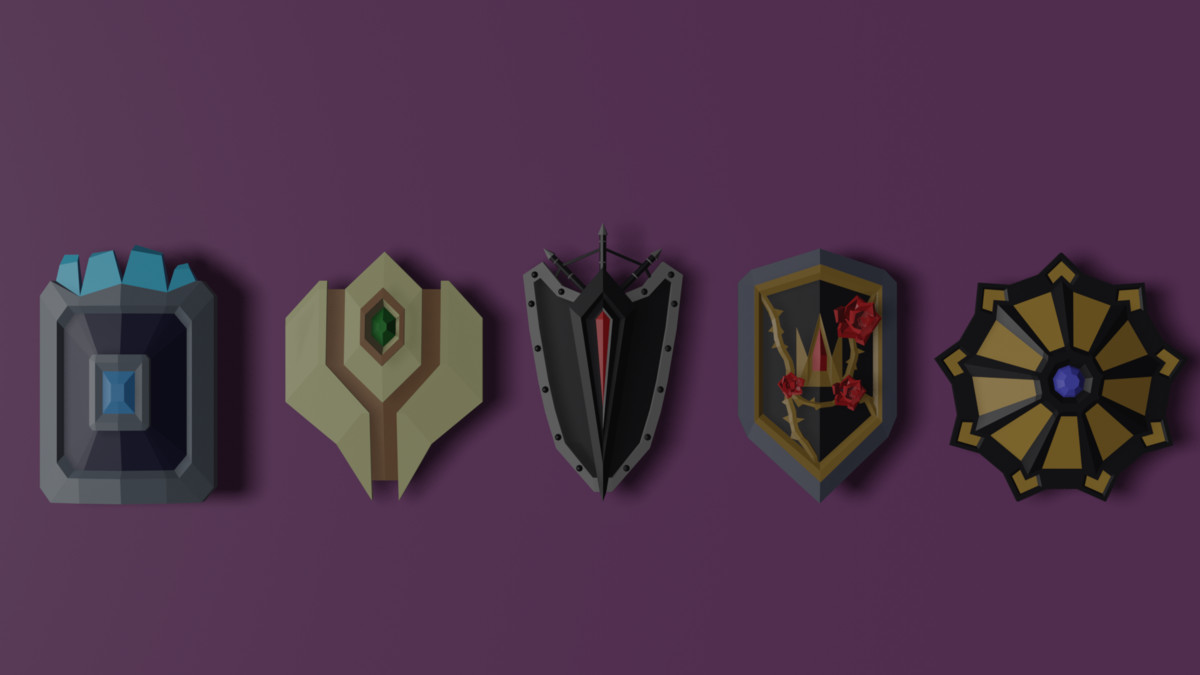 70 Unique Low Poly Fantasy Weapons Pack