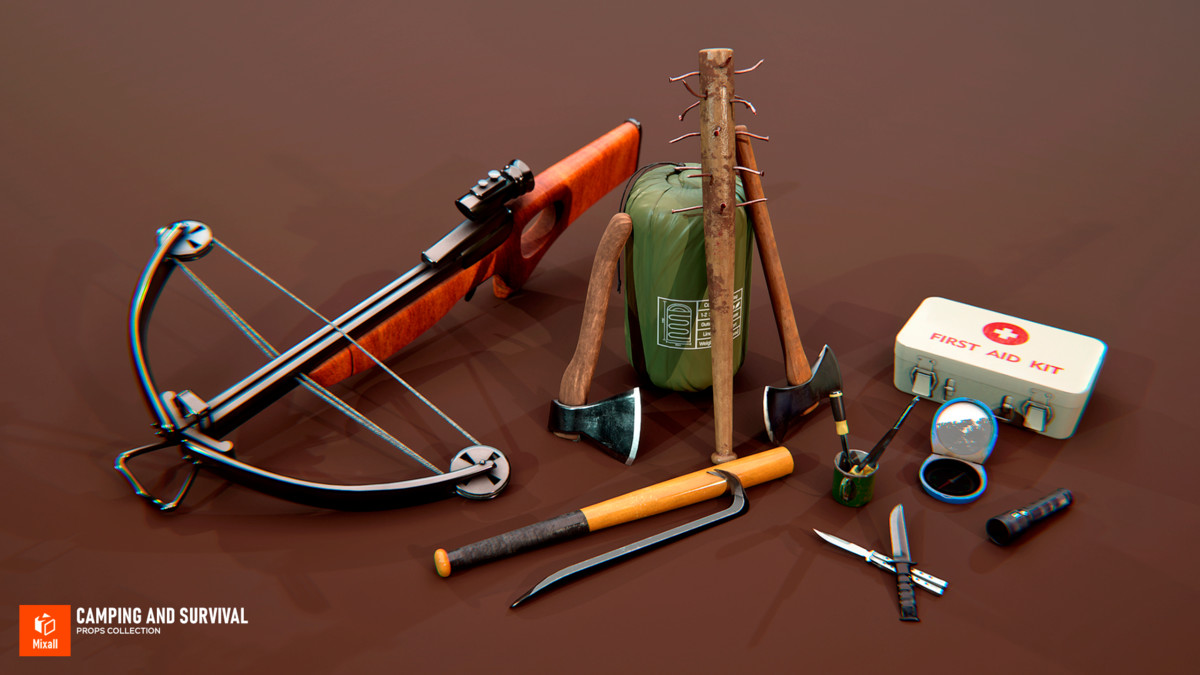 Camping and Survival Props Collection