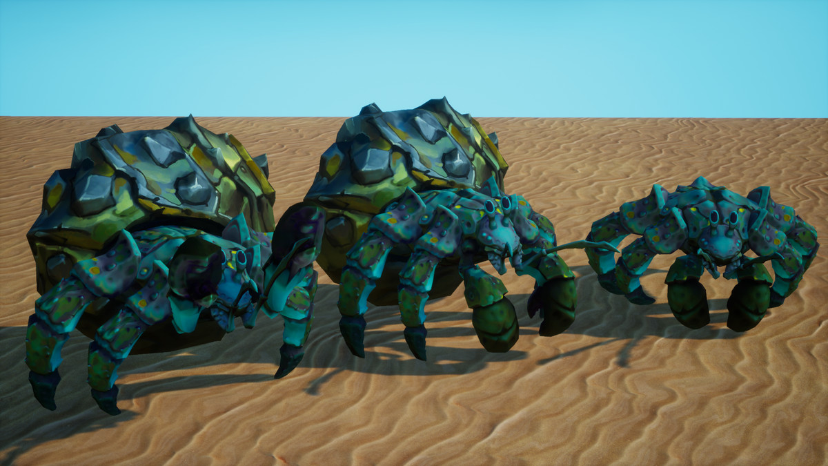 Stylized Fantasy Hermit Crab