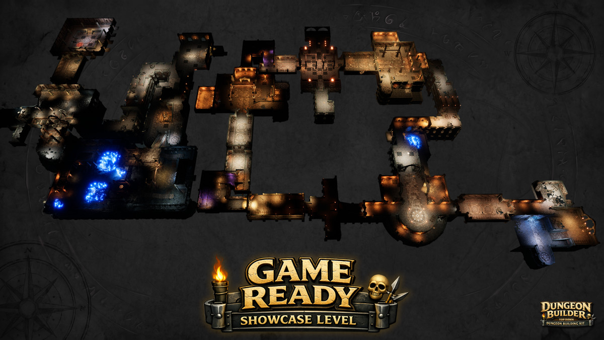 Dungeon Builder: Modular Top Down RPG Environment Kit (Dungeon, Modular Dungeon)
