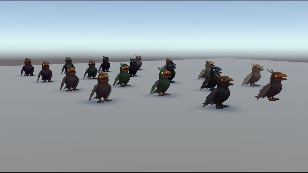 Animated Stylized Crow