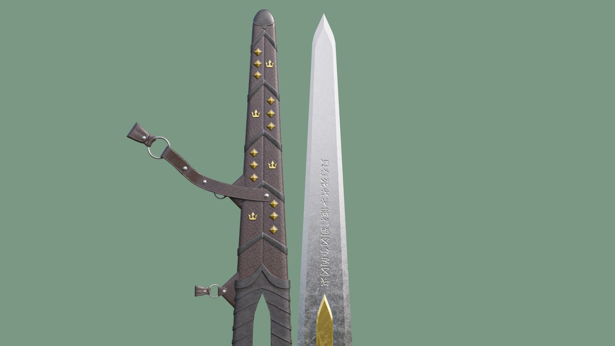 Fantasy Sword 01 URP and HDRP Textures