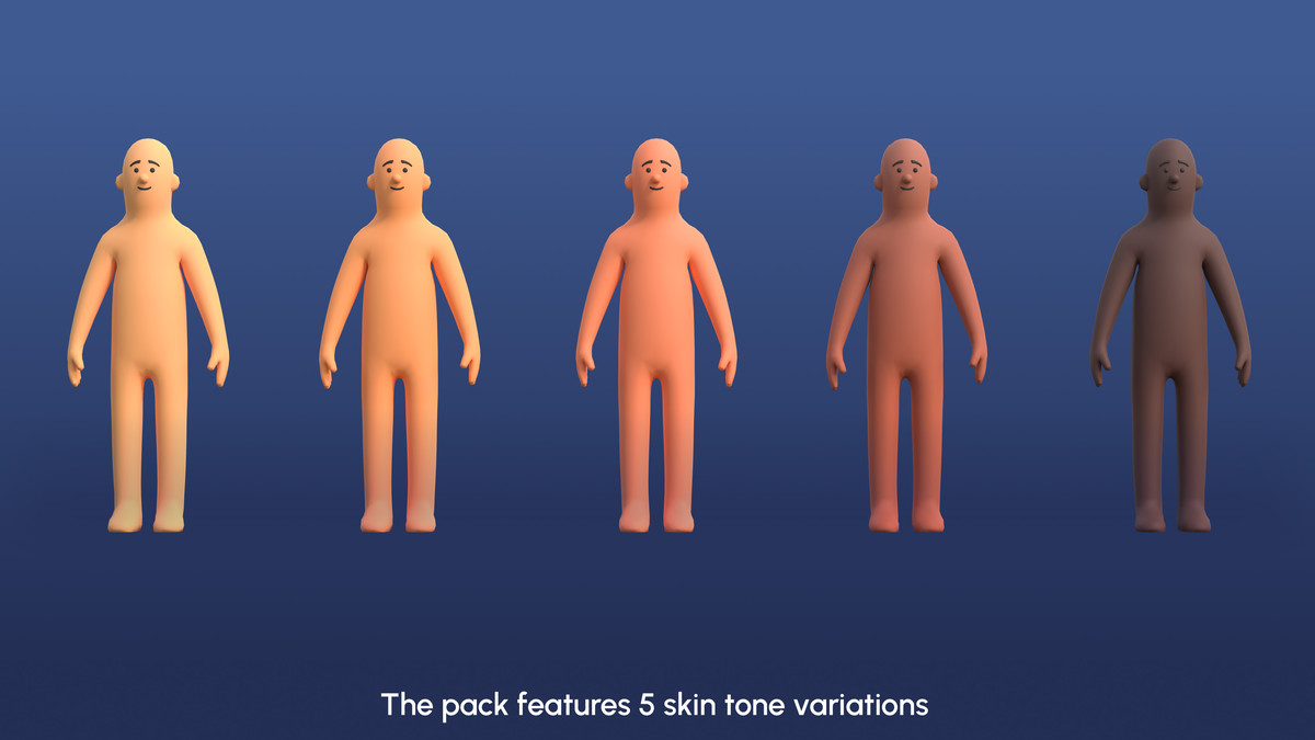 Astronaut Characters Mini - Low Poly Animated Pack
