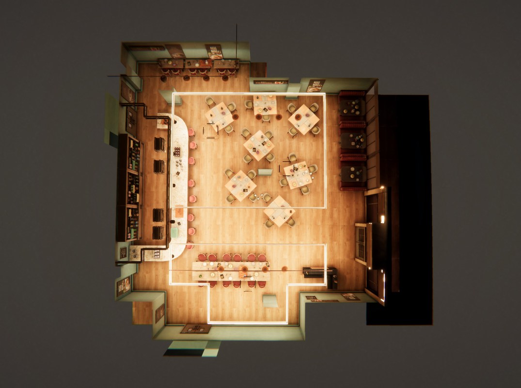 Restaurant & Bar 3d Modular Environment Pack