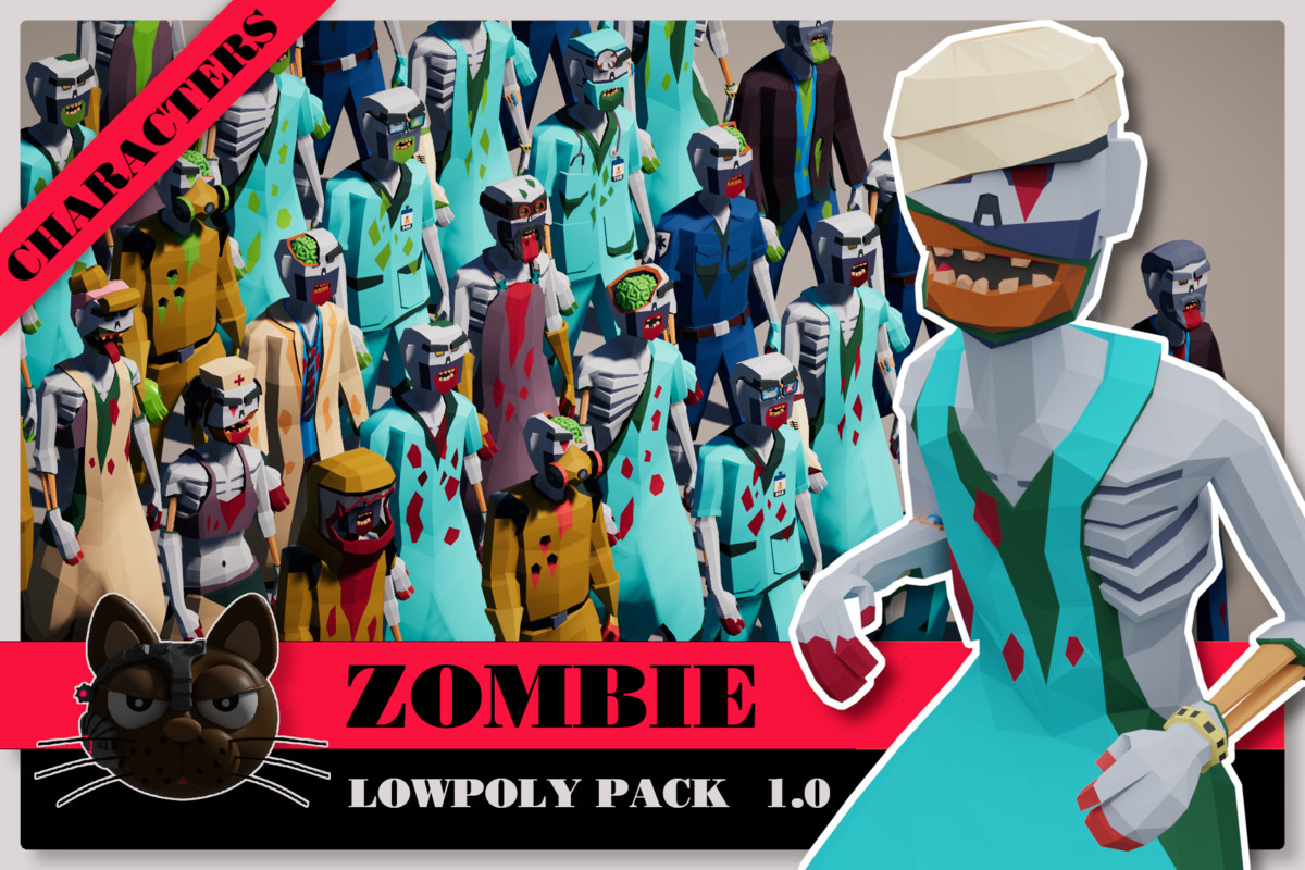 3D Characters Lowpolly Bundle 6