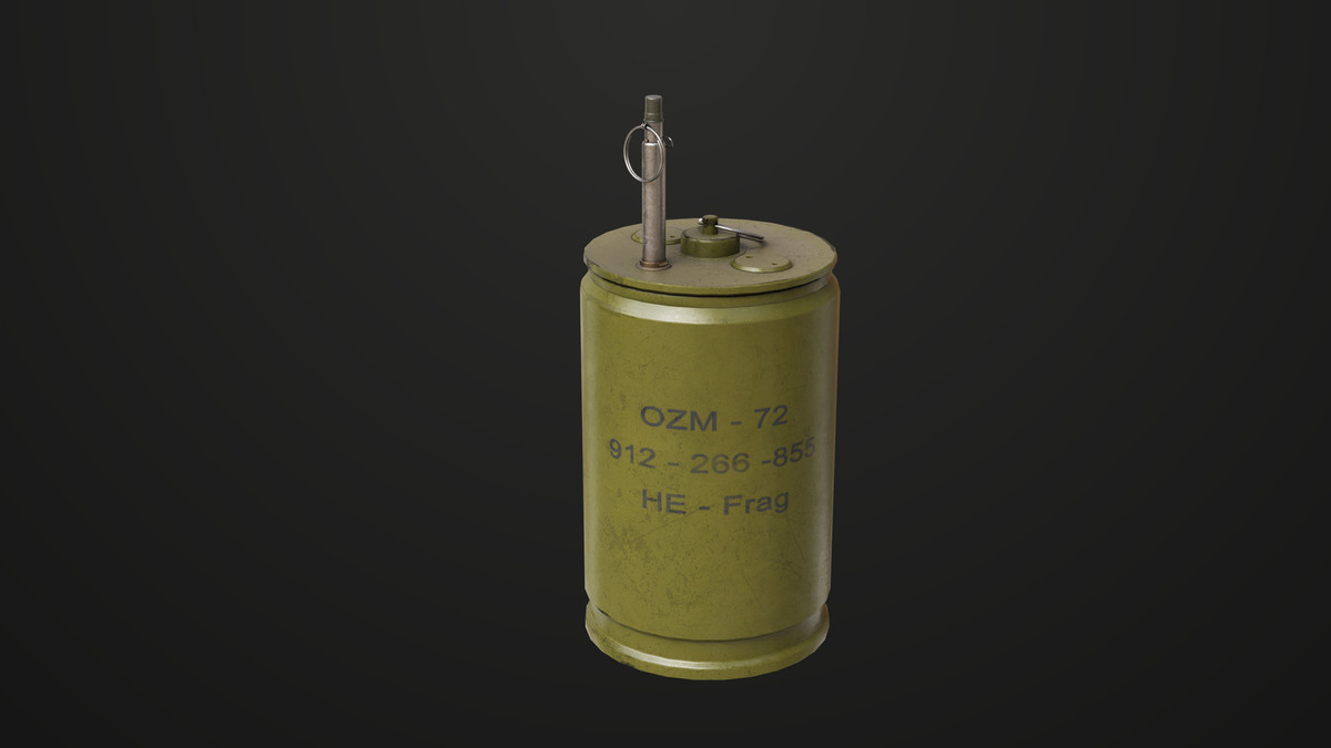 Mine Bomb Collection Single Mat HDRP URP Textures