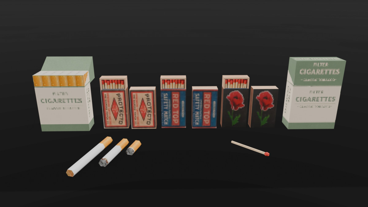 PSX Supplies Pack – 46 Lowpoly Supplies Props