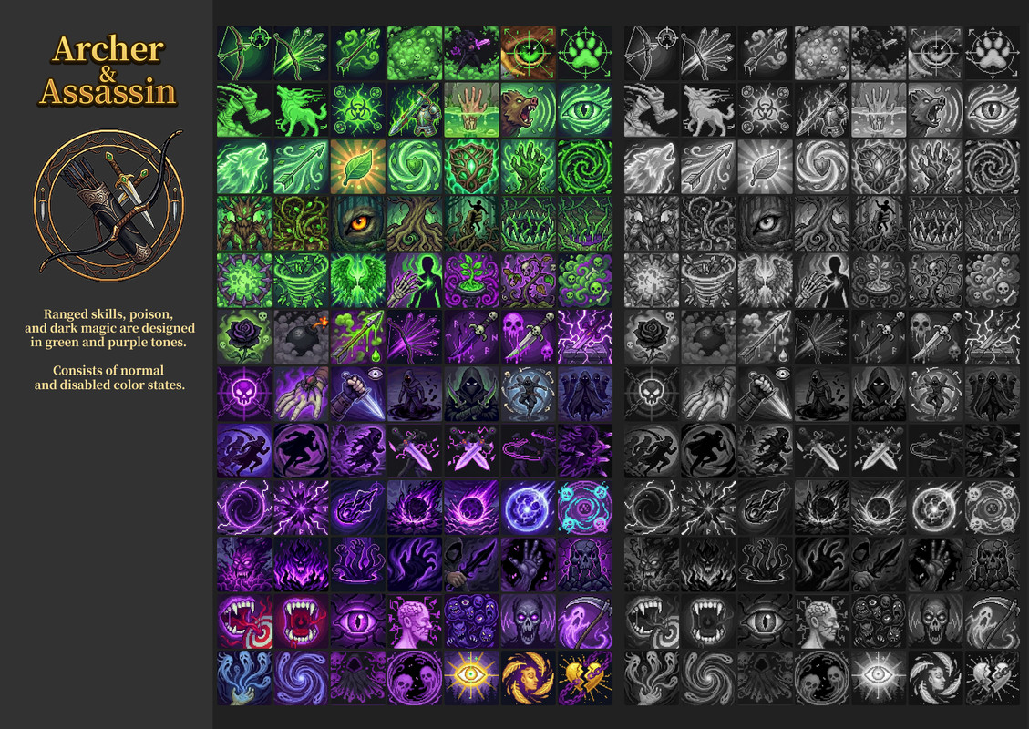 Pixel RPG UI Mega Pack: 4-in-1 Ultimate Bundle