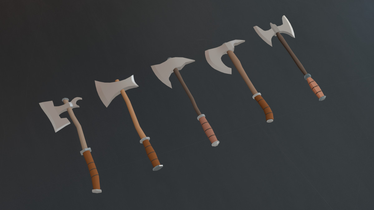 RPG Melee Weapon Pack, Low Poly, Game-Ready