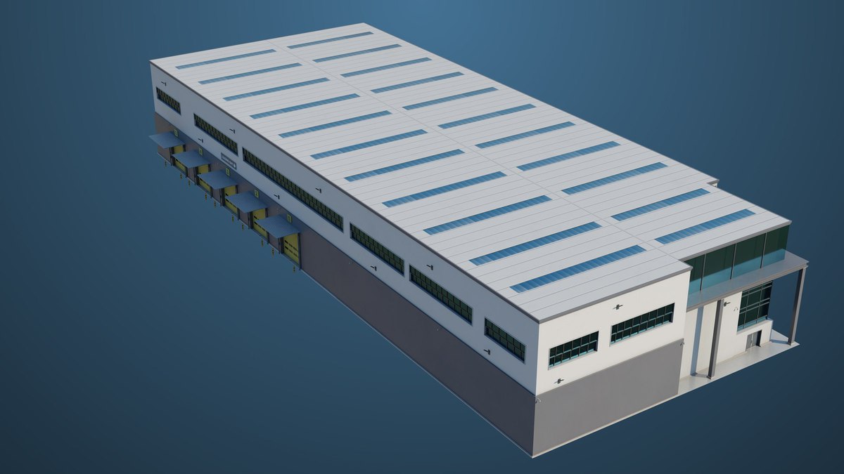 Logistic Cargo Warehouse Interior and Exterior URP HDRP Textures