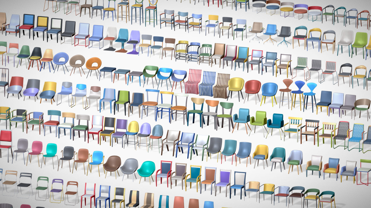 540 Chairs Pack 1 - Lowpoly Midpoly Furniture Collection for Games & Interiors