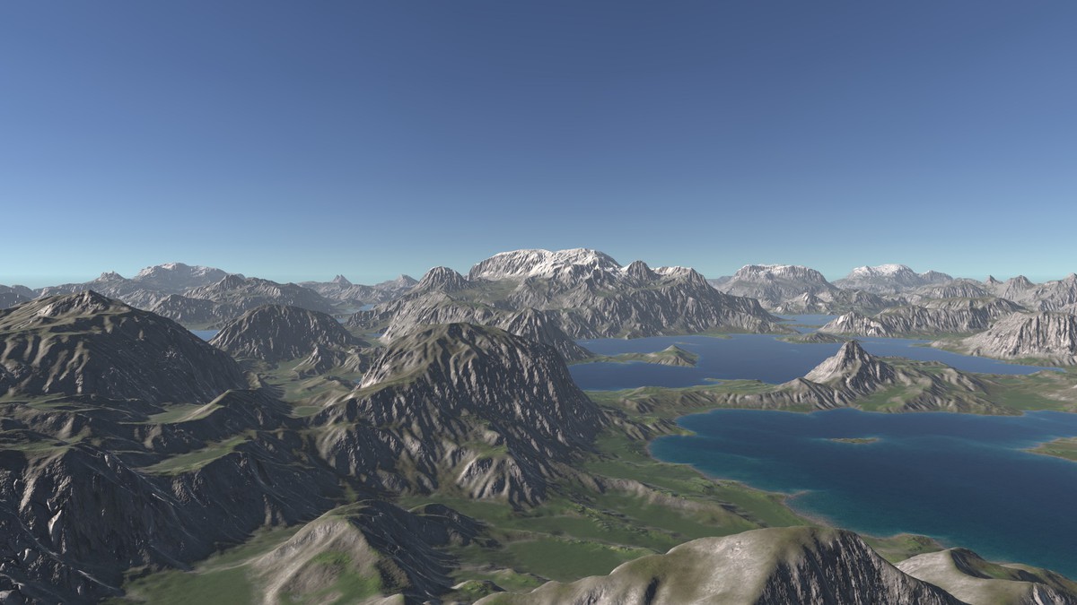 Procedural Mountains & Rivers 8K - 37 Terrains
