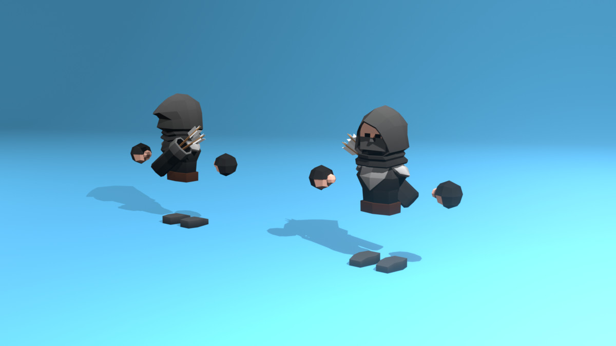 Low Poly Cubic Character - By Shokubutsu