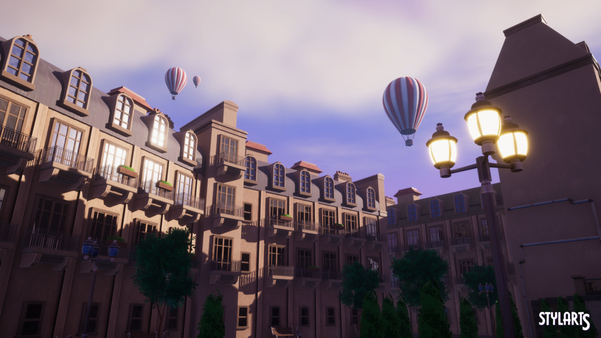 Stylized Paris City