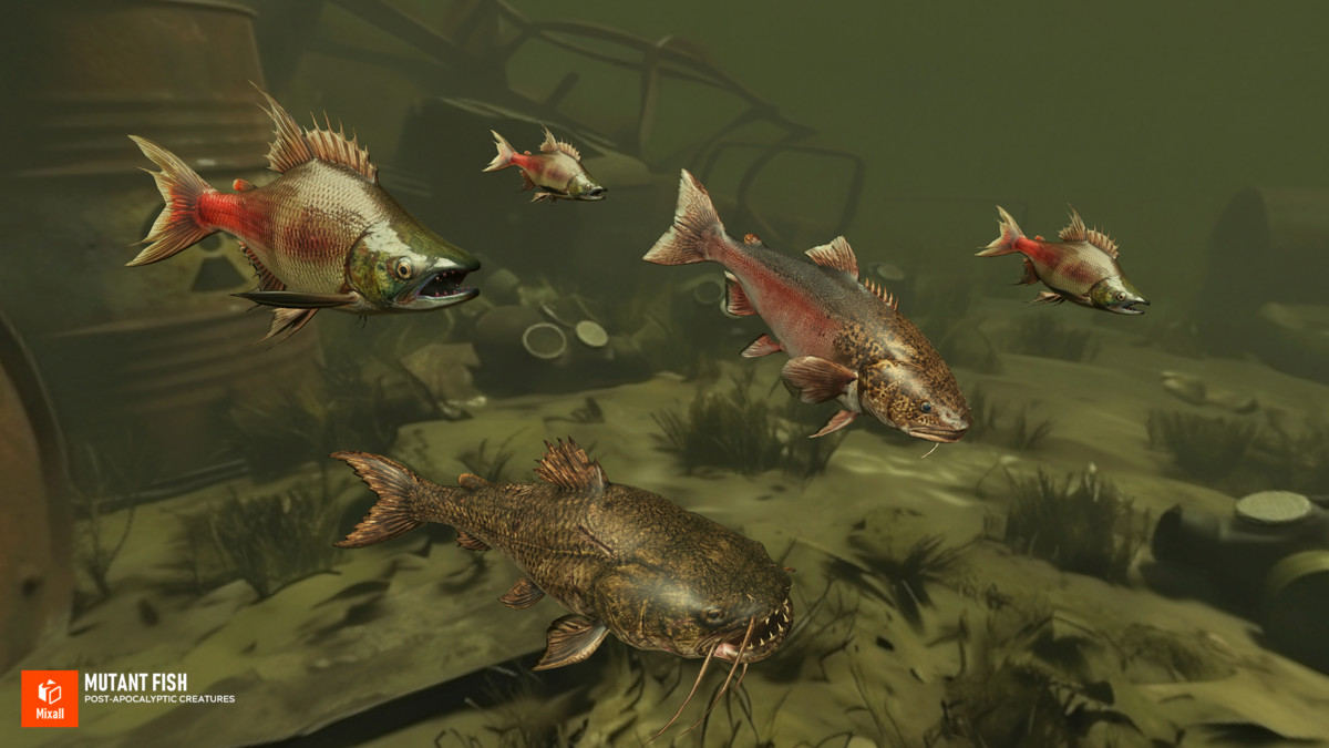 Mutant Fish - Post‑Apocalyptic Creatures