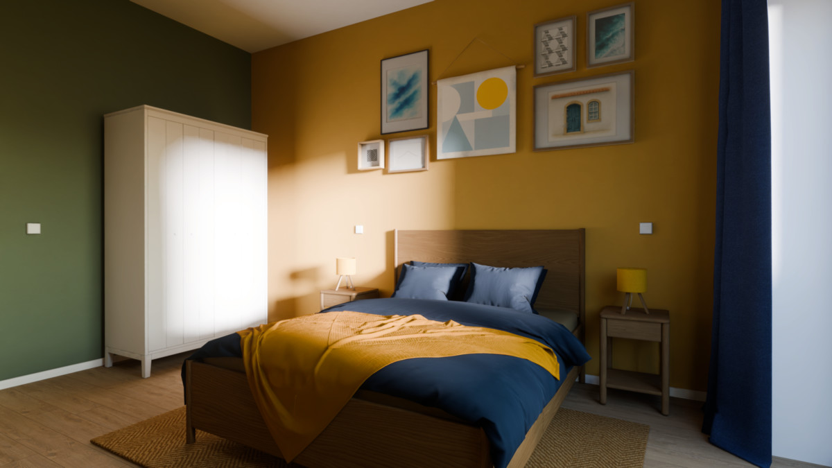 Photorealistic Bedroom Interior – HDRP Ready
