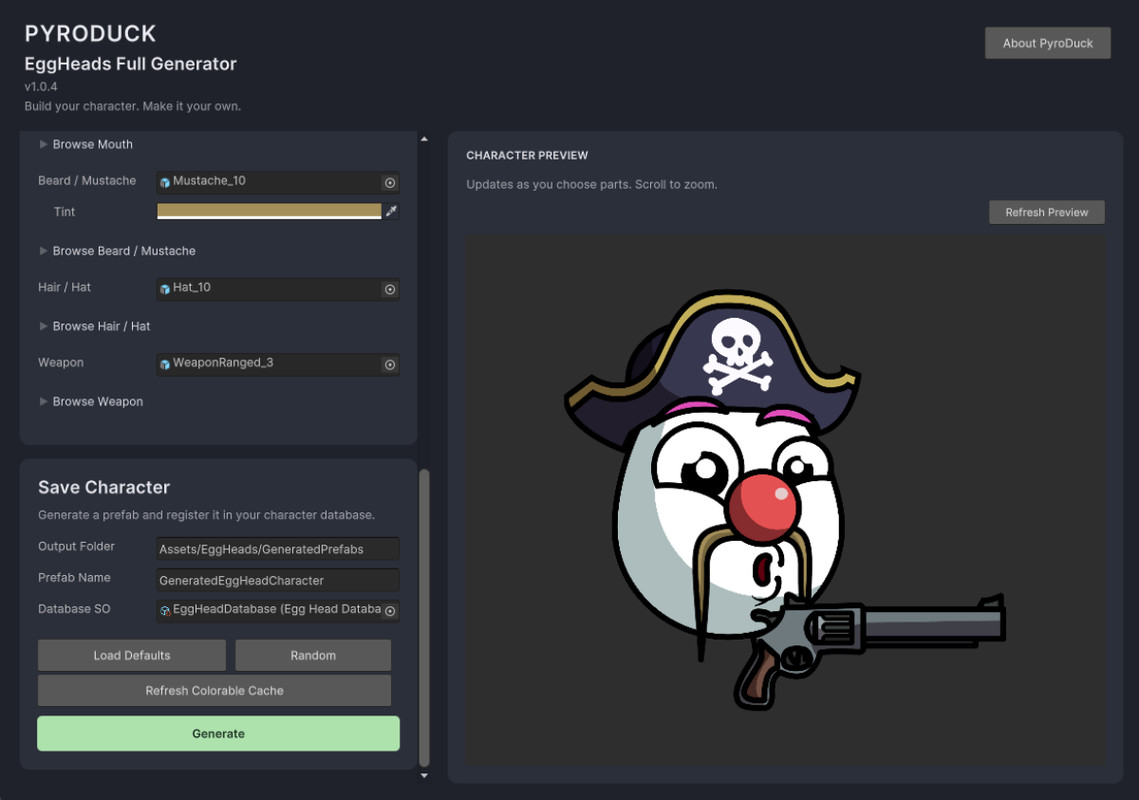 Egg Heads 2D — Modular Character Creator