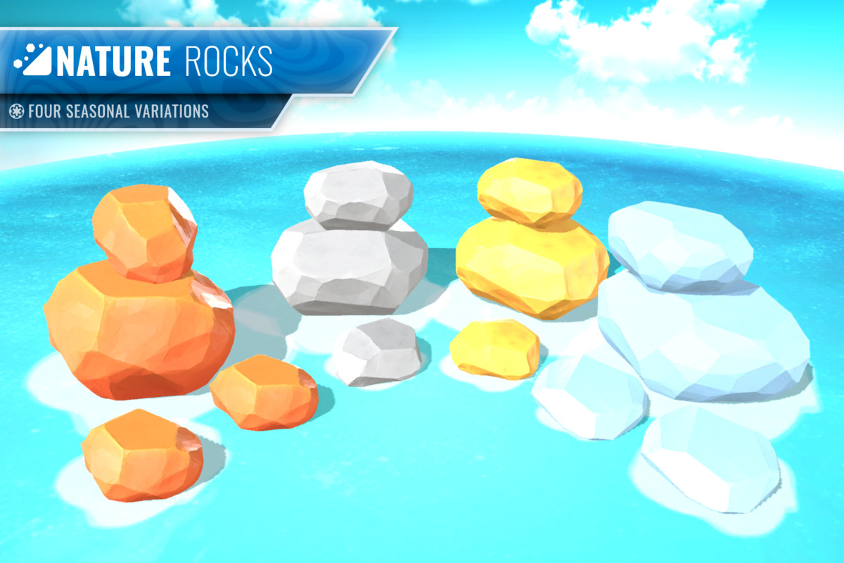 Stylized Nature Pack - Four Seasons (LOD, Optimized, Atlas)