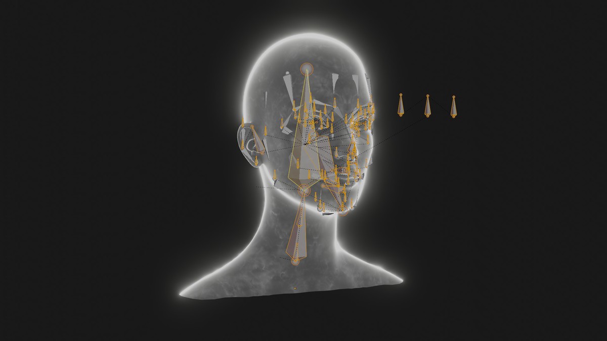 Ghostly Male Female Heads 3D Model Pack - Animated, Blend Shapes