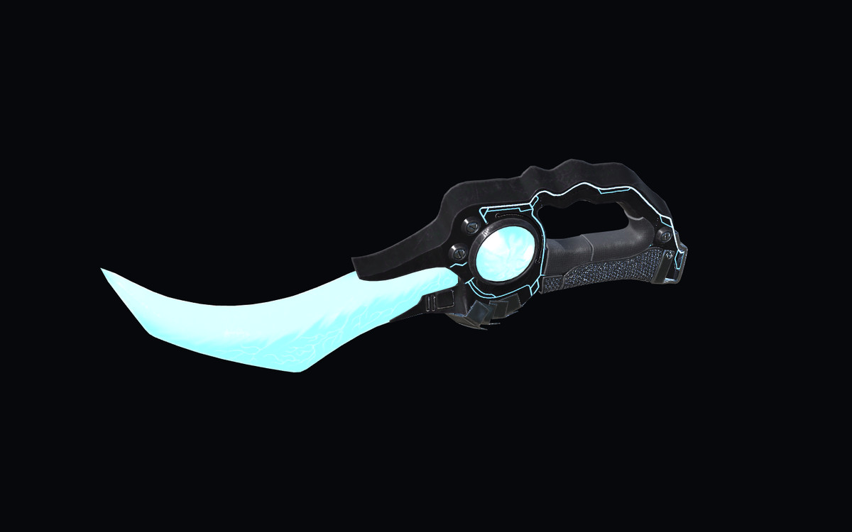 Sci-Fi Weapons - Neon SciFi Knives with 5 Skins per Weapon
