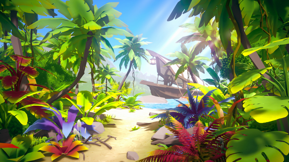 STYLIZED Fantasy Nature Pack: Tropical Island - Low Poly 3D Art