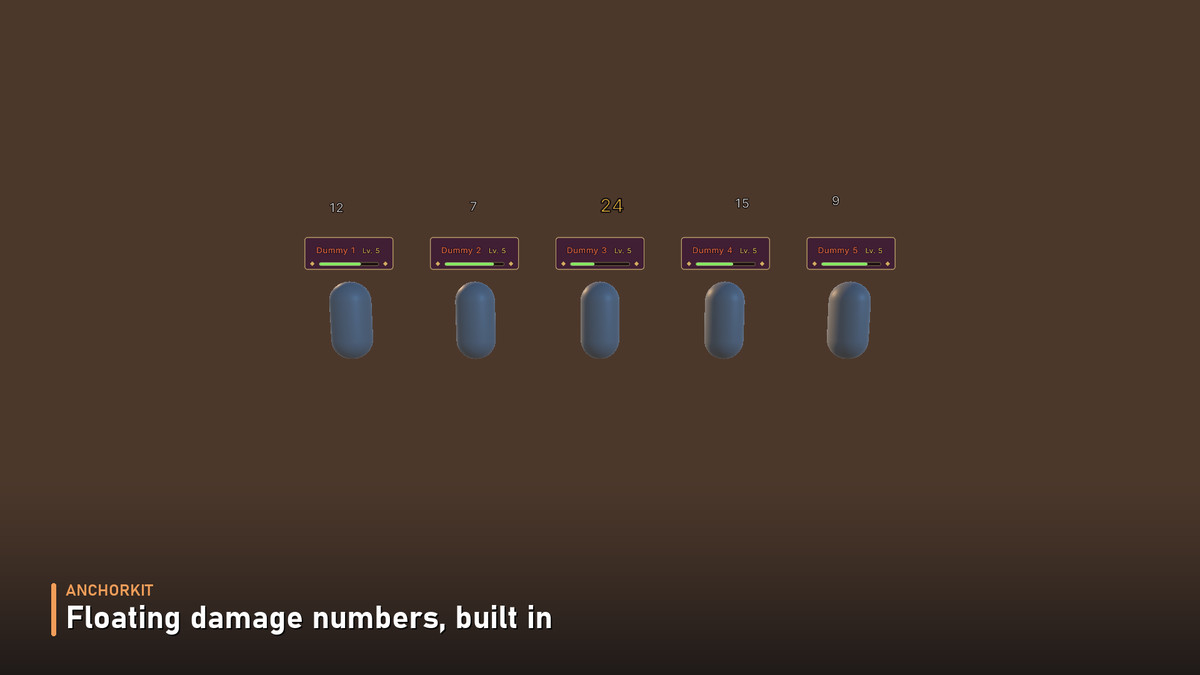 AnchorKit — Nameplates & world-anchored HUD for UI Toolkit