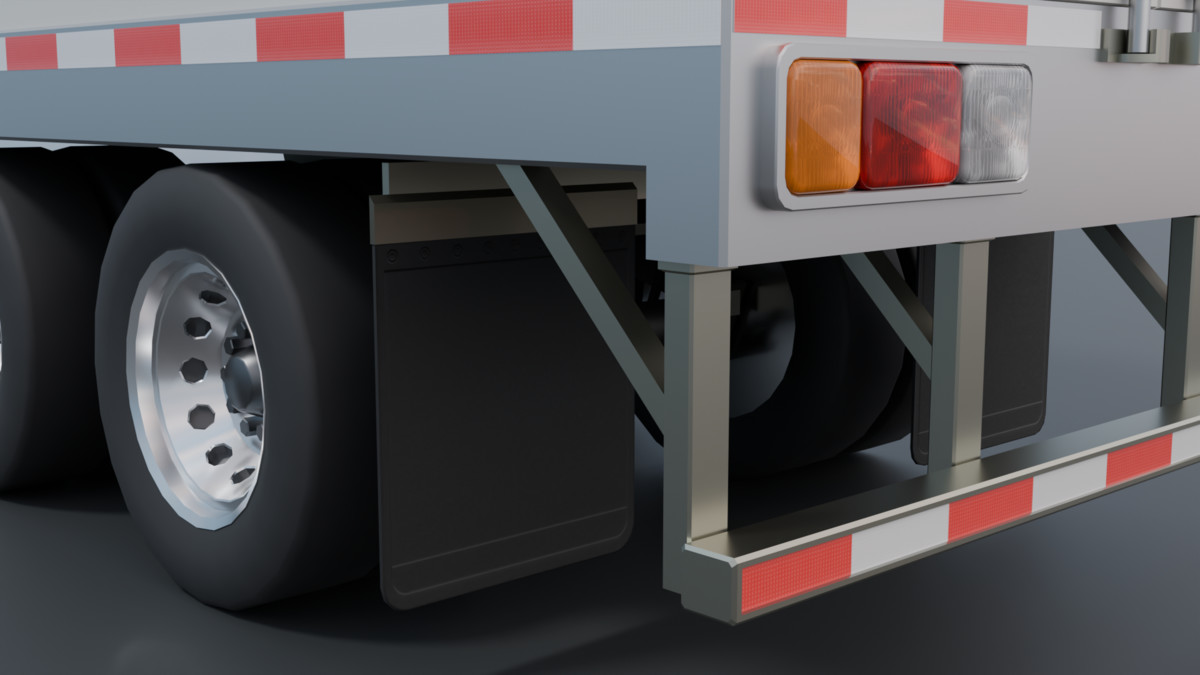 Realistic American Semi Truck + Box Trailer | 11 Truck + 8 Trailer Colors | PBR