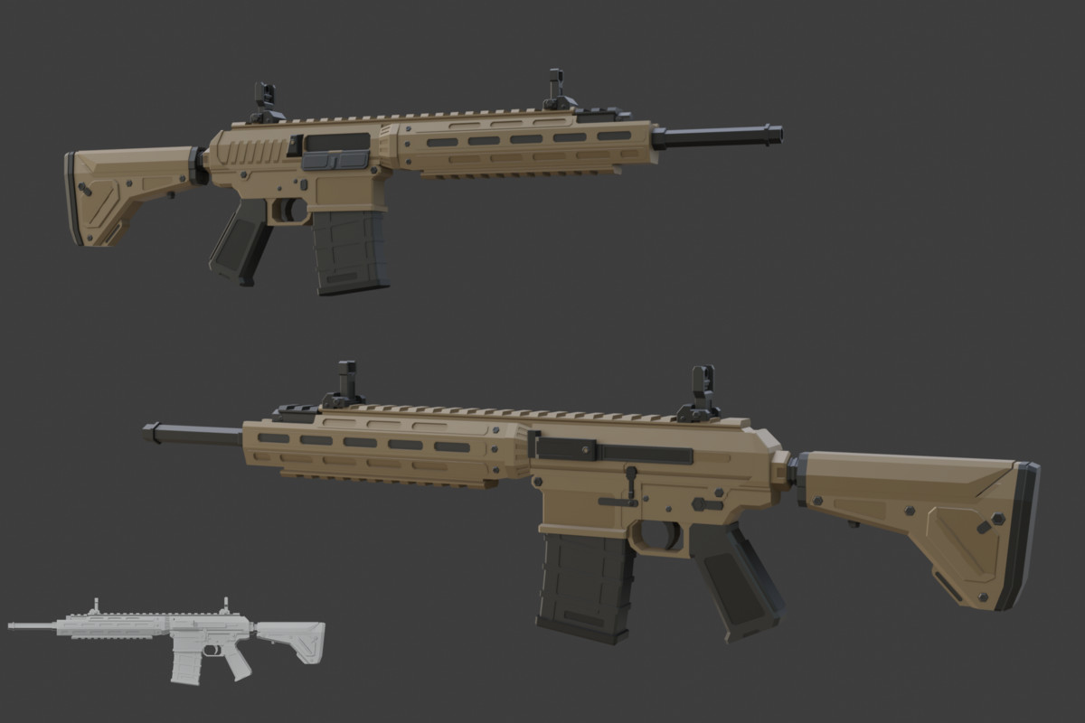 Low Poly Weapon Bundle Pack 3