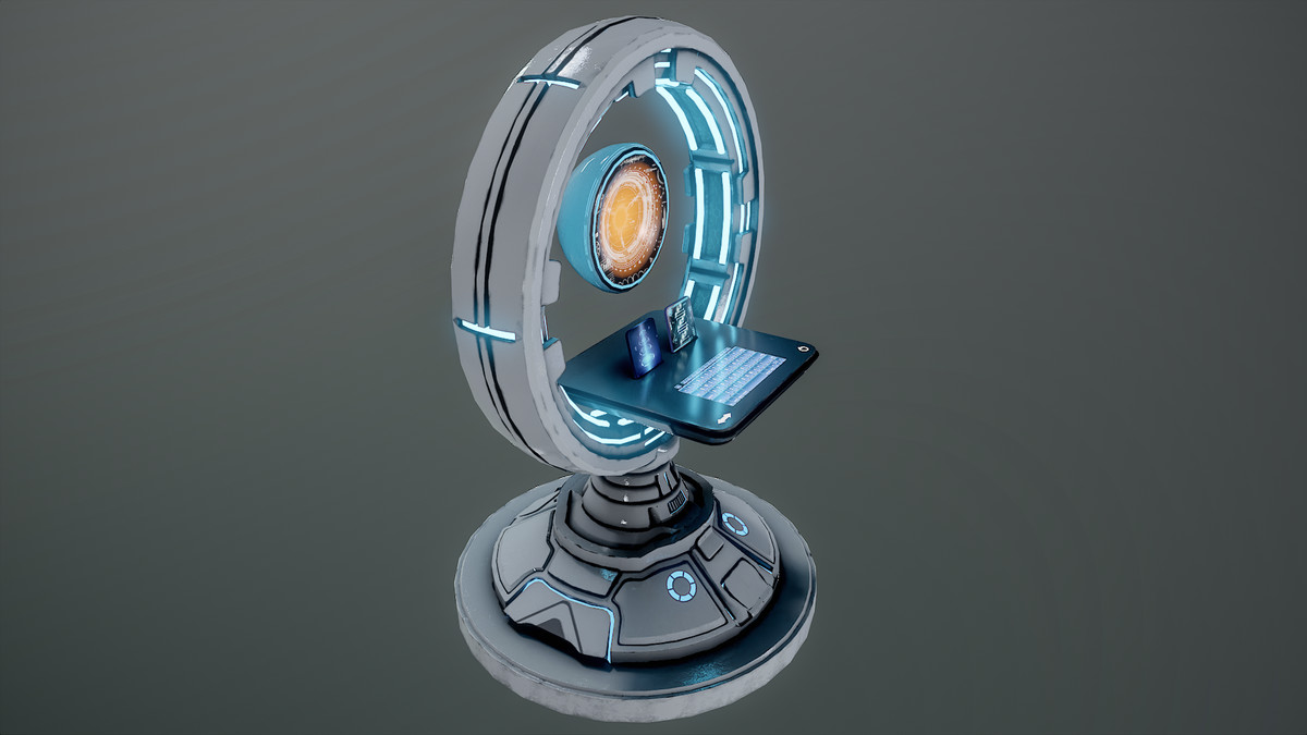 NeoDesk – Futuristic Mobile Desk