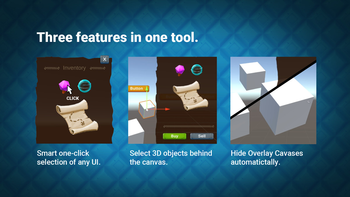 Productivity Tools Bundle 3 - Pivot Editing, UI Selection, Editor Mouse Buttons