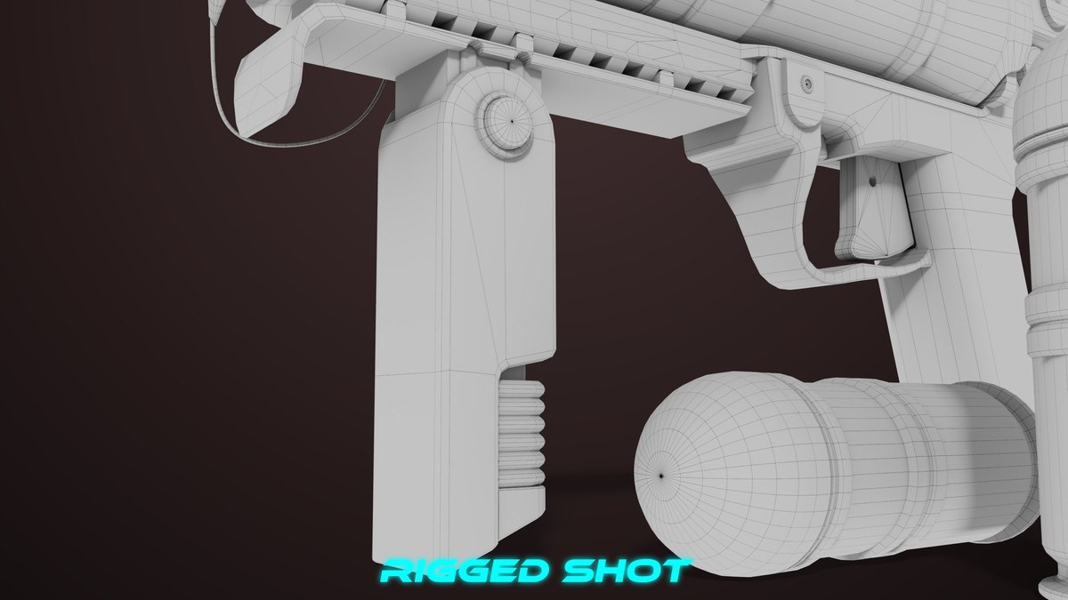 Grenade Launcher 04 Black URP HDRP Textures