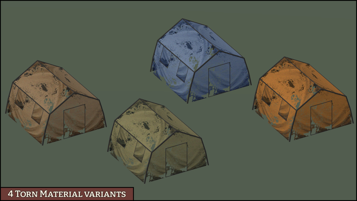 Campsite - Retro Style Modular Environment Pack