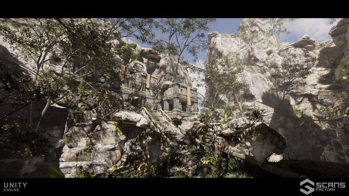 [HDRP] Ancient Temple Ruins - Mountains Environment