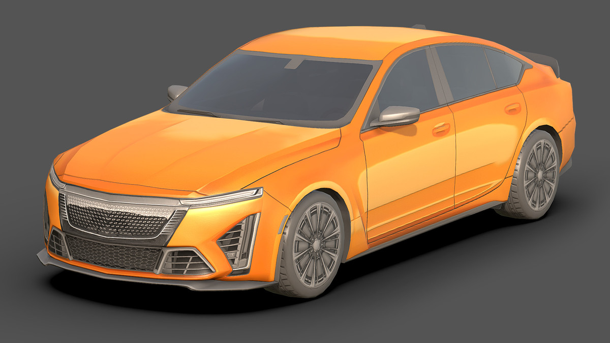 Sedan Low Poly Cars Pack