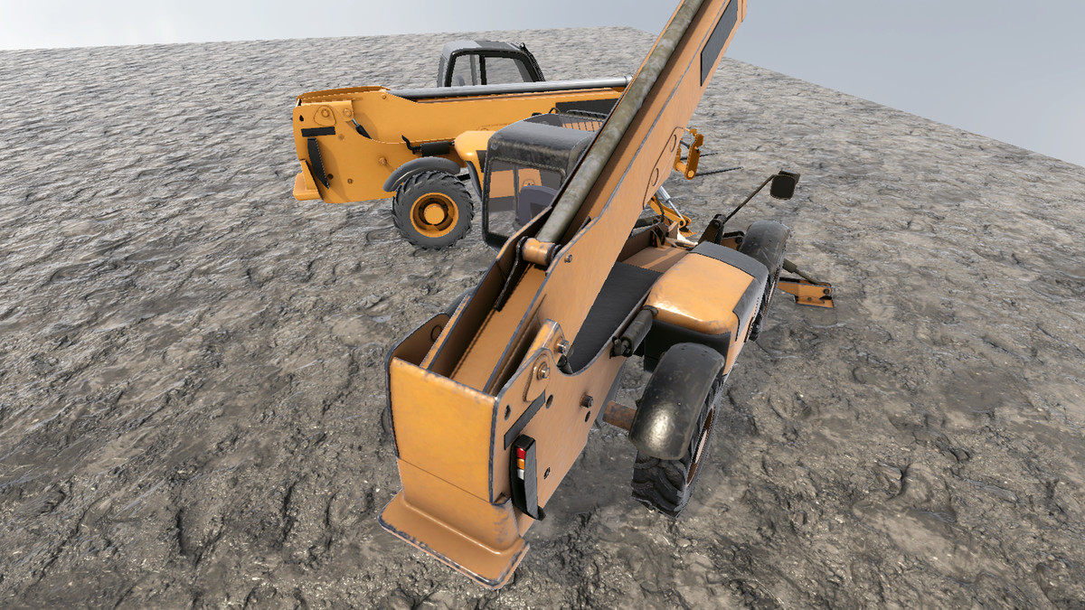 Telehandler Forklift Loader Vehicle