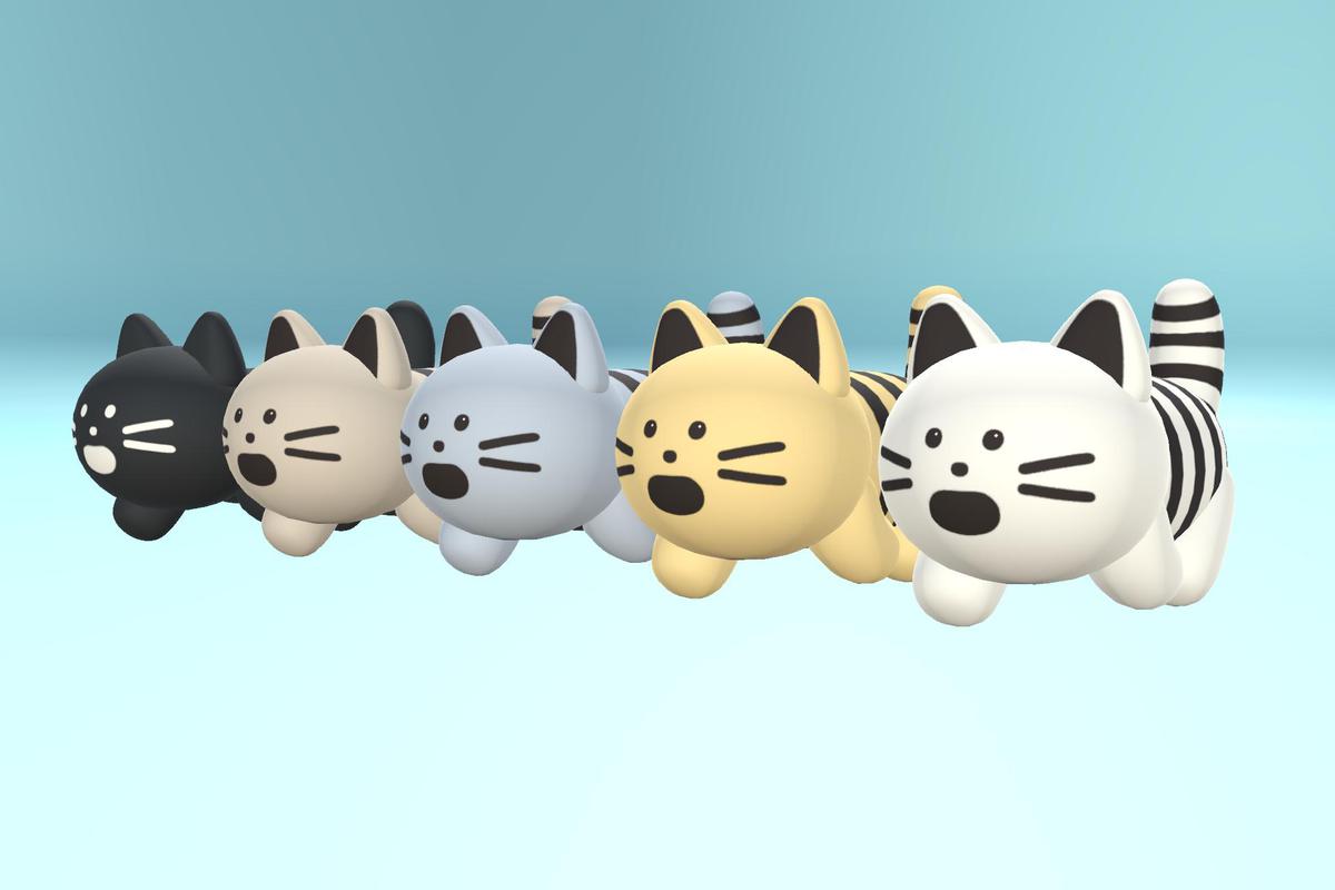 Minimal Line-Face Cats (Hyper Casual)