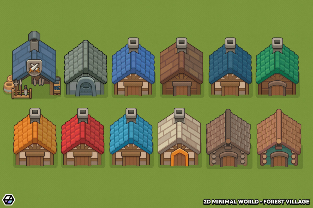 2D Minimal World - Forest Village