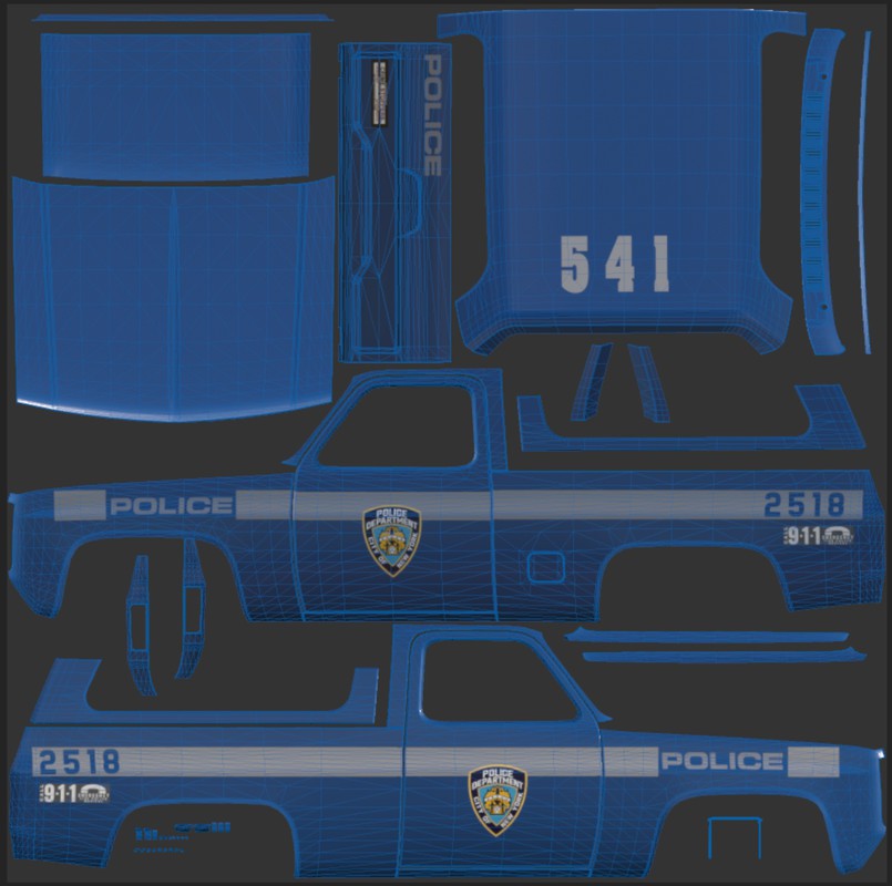 80s Offroad police car