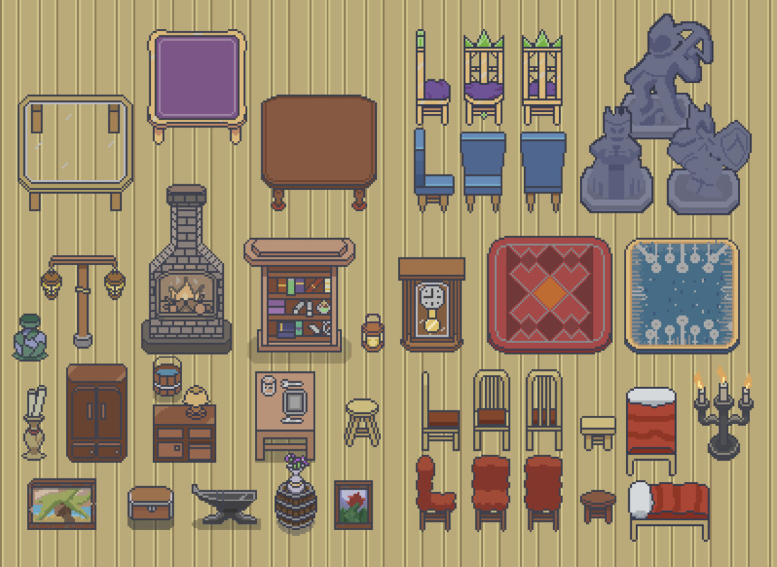 Cute World Assets In 2d Top Down!