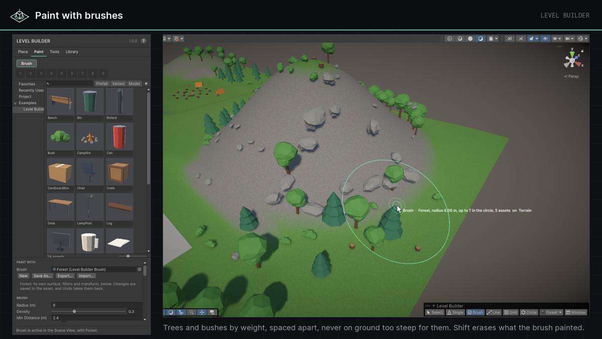 Level Builder - Place, Paint and Arrange Prefabs