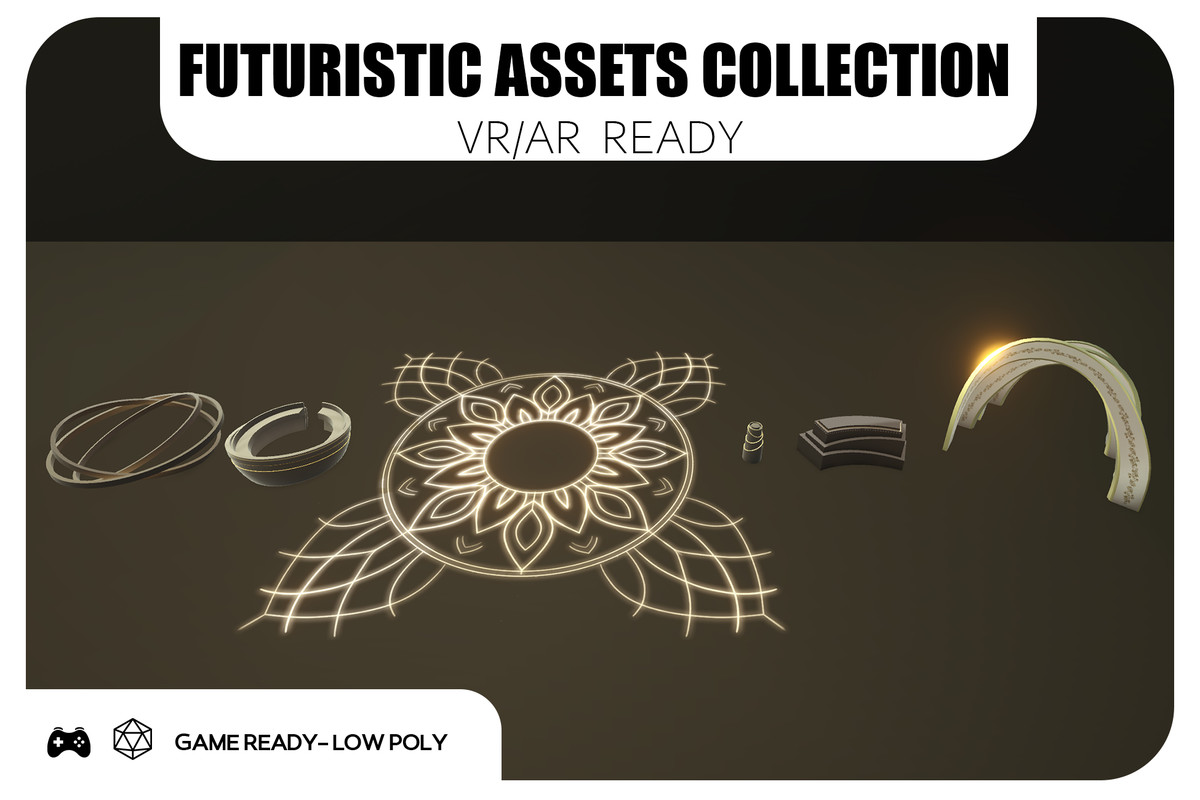 Futuristic Assets Collection (The Pearl) – VR/AR Ready