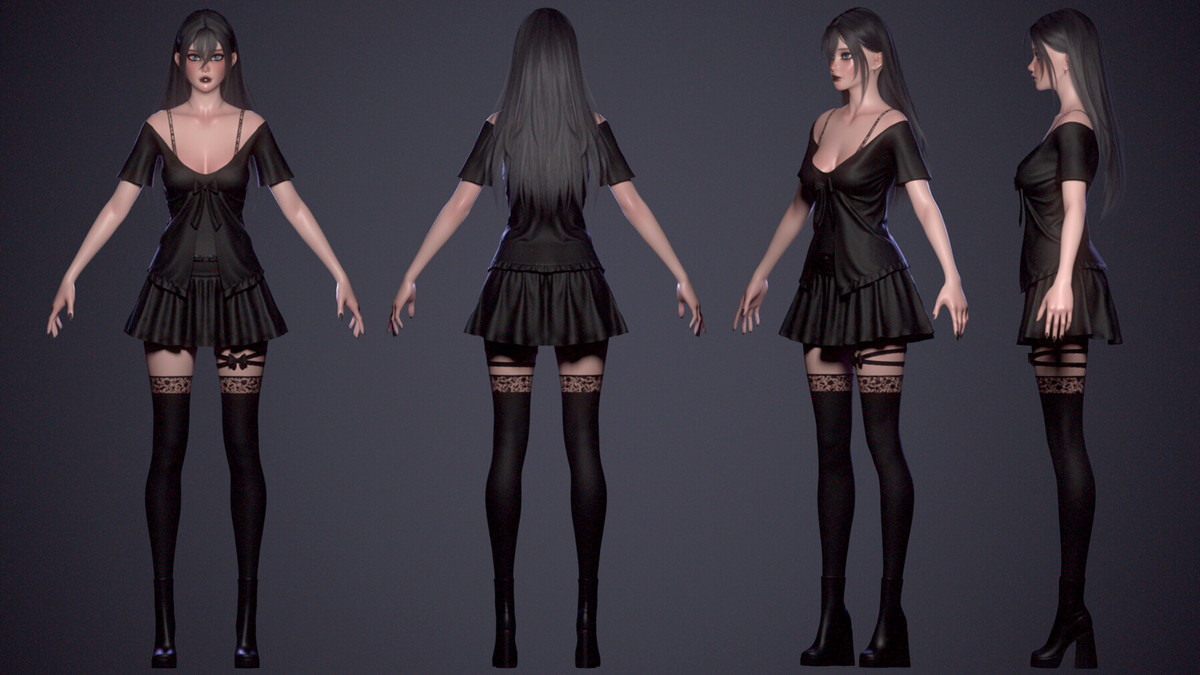 Cute Goth Girls Modular Pack