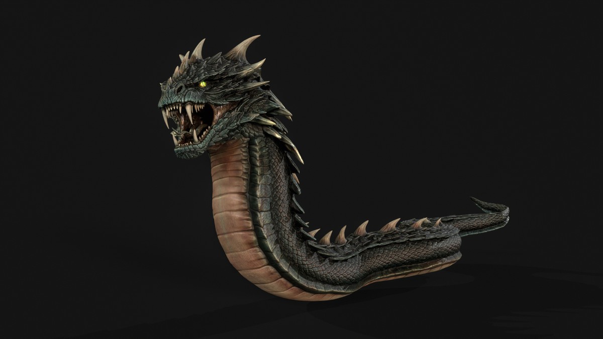 Basilisk Snake Character