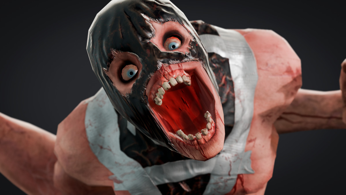 3D Horror Monster- Hunched Creature (game ready)