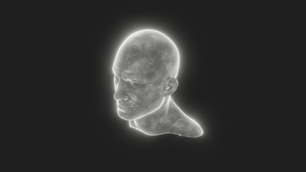 Ghostly Male Female Heads 3D Model Pack - Animated, Blend Shapes