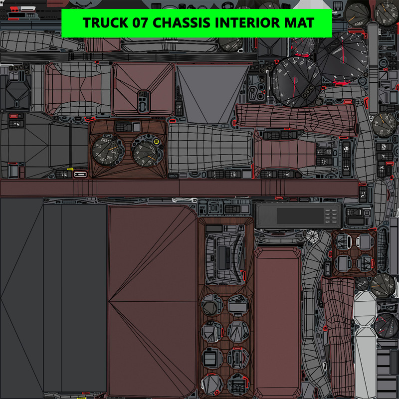 Truck 07 Log Trailer with All Loads Collection