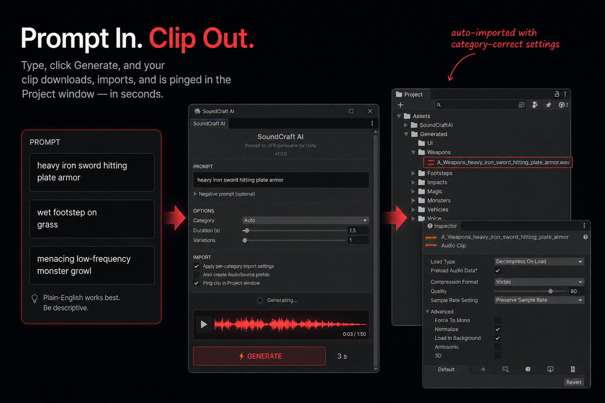 SoundCraft AI - Sound Effects Generator + Library