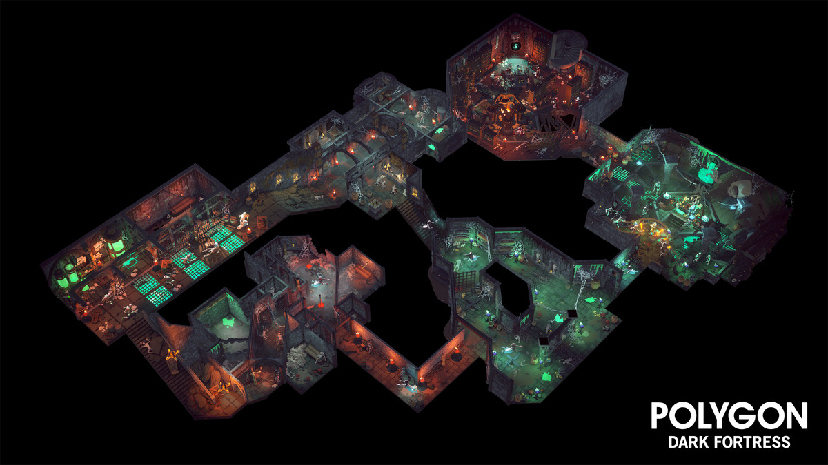 POLYGON - Dark Fortress - Low Poly 3D Art by Synty
